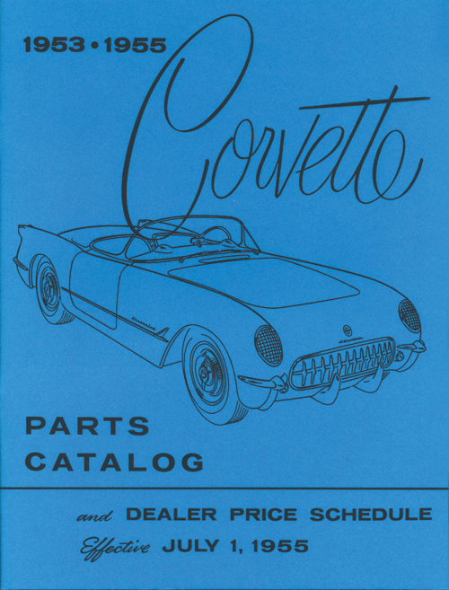 (image for) 1953-55 Corvette Parts and Accessories Catalog - Click Image to Close